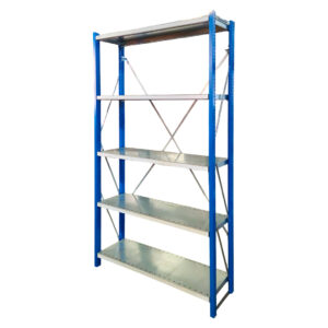 Použitý policový základní regál Nedcon 2300x1200x400 mm, 5 polic