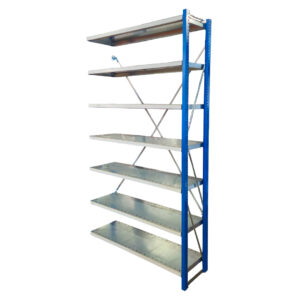 Použitý policový přídavný regál Nedcon 2300x1220x400 mm, 7 polic